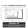 2" X 4" Aluminum License Plate  Thumbnail