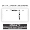 2" X 4" Aluminum License Plate  Thumbnail
