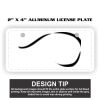 2" X 4" Aluminum License Plate  Thumbnail