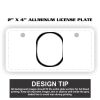 2" X 4" Aluminum License Plate  Thumbnail