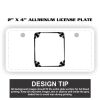 2" X 4" Aluminum License Plate  Thumbnail