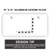 2" X 4" Aluminum License Plate  Thumbnail