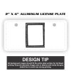 2" X 4" Aluminum License Plate  Thumbnail