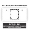 2" X 4" Aluminum License Plate  Thumbnail