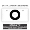 2" X 4" Aluminum License Plate  Thumbnail