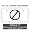 2" X 4" Aluminum License Plate  Thumbnail