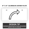 2" X 4" Aluminum License Plate  Thumbnail