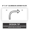2" X 4" Aluminum License Plate  Thumbnail