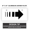 2" X 4" Aluminum License Plate  Thumbnail