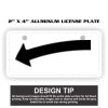 2" X 4" Aluminum License Plate  Thumbnail