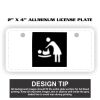 2" X 4" Aluminum License Plate  Thumbnail