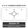 2" X 4" Aluminum License Plate  Thumbnail