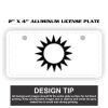 2" X 4" Aluminum License Plate  Thumbnail