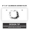 2" X 4" Aluminum License Plate  Thumbnail