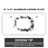 2" X 4" Aluminum License Plate  Thumbnail