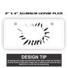 2" X 4" Aluminum License Plate  Thumbnail
