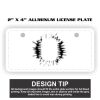 2" X 4" Aluminum License Plate  Thumbnail