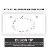 2" X 4" Aluminum License Plate  Thumbnail