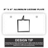 2" X 4" Aluminum License Plate  Thumbnail