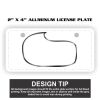 2" X 4" Aluminum License Plate  Thumbnail