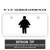 2" X 4" Aluminum License Plate  Thumbnail
