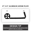 2" X 4" Aluminum License Plate  Thumbnail