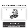 2" X 4" Aluminum License Plate  Thumbnail