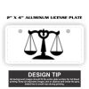 2" X 4" Aluminum License Plate  Thumbnail