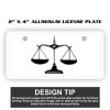 2" X 4" Aluminum License Plate  Thumbnail