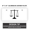 2" X 4" Aluminum License Plate  Thumbnail