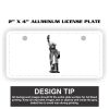 2" X 4" Aluminum License Plate  Thumbnail