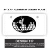 2" X 4" Aluminum License Plate  Thumbnail