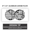 2" X 4" Aluminum License Plate  Thumbnail