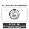 2" X 4" Aluminum License Plate  Thumbnail