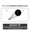 2" X 4" Aluminum License Plate  Thumbnail