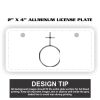 2" X 4" Aluminum License Plate  Thumbnail