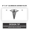 2" X 4" Aluminum License Plate  Thumbnail