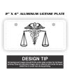 2" X 4" Aluminum License Plate  Thumbnail