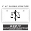 2" X 4" Aluminum License Plate  Thumbnail