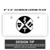2" X 4" Aluminum License Plate  Thumbnail