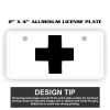 2" X 4" Aluminum License Plate  Thumbnail
