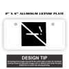 2" X 4" Aluminum License Plate  Thumbnail