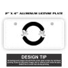 2" X 4" Aluminum License Plate  Thumbnail
