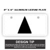 2" X 4" Aluminum License Plate  Thumbnail