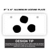 2" X 4" Aluminum License Plate  Thumbnail
