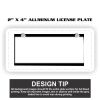 2" X 4" Aluminum License Plate  Thumbnail