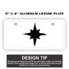 2" X 4" Aluminum License Plate  Thumbnail