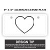 2" X 4" Aluminum License Plate  Thumbnail