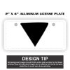 2" X 4" Aluminum License Plate  Thumbnail