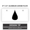 2" X 4" Aluminum License Plate  Thumbnail